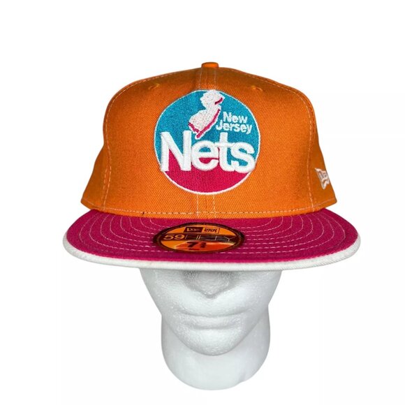59Fifty New Era New Jersey Nets Hardwood Classics NBA Basketball Hat Size 7 3/4 - Picture 2 of 16